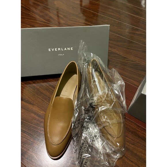 Everlane Women's The Modern Loafer Pointed Toe Tan Italian Leather Size 6.5 - Picture 1 of 2
